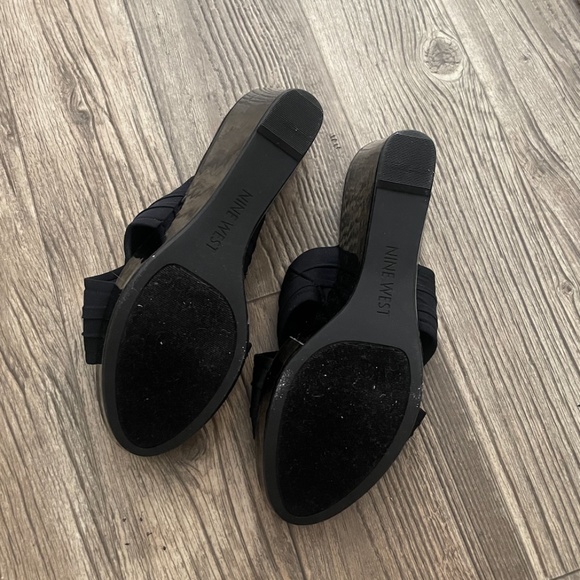 Block Classy Chic Party Elegant Business Casual Work Wedge Boho Heel Sandals - Picture 4 of 4